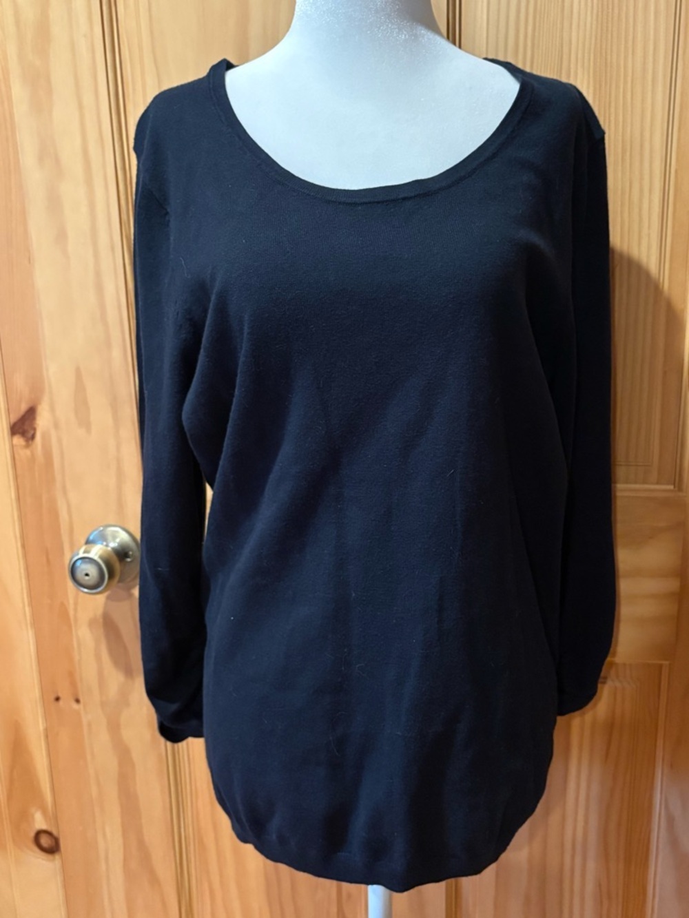 Dressbarn women’s career sweater black size XL NWT